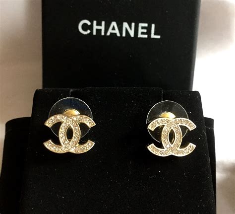 where to buy chanel cc logo earrings|authentic chanel logo stud earrings.